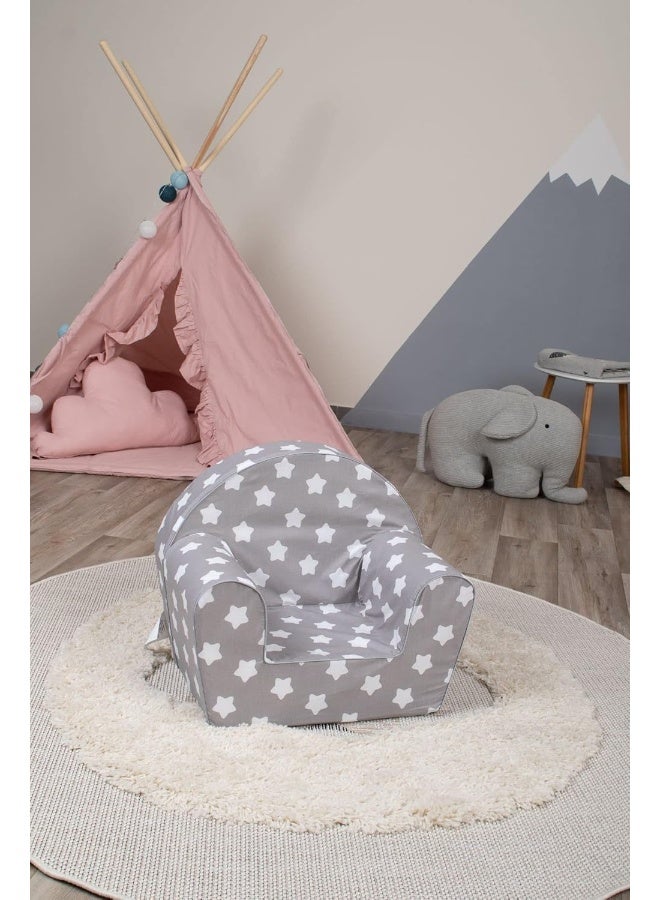 Delsit Kids Couch for Toddlers - Comfy Armchair for Children, Lightweight Foam Sofa and Reading Chair with Removable Cover, Made in Europe - Image 2