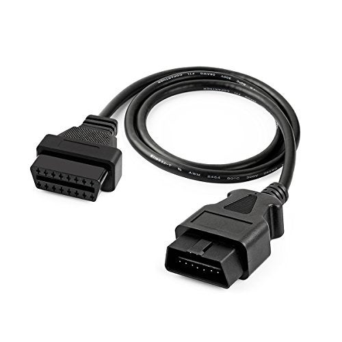 FOXWELL OBD2 OBD II 16Pin Male to Female Diagnostic Extension Convert Cable Adapter 1m/ 39inch - Image 1