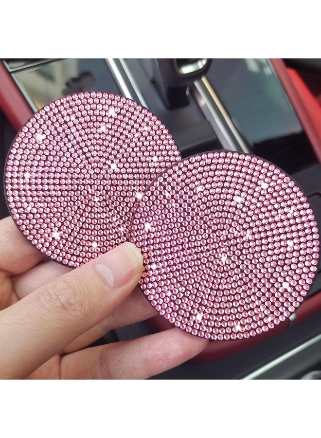 NBTEPEM 2pcs Bling Car Cup Holder Coaster - Image 4
