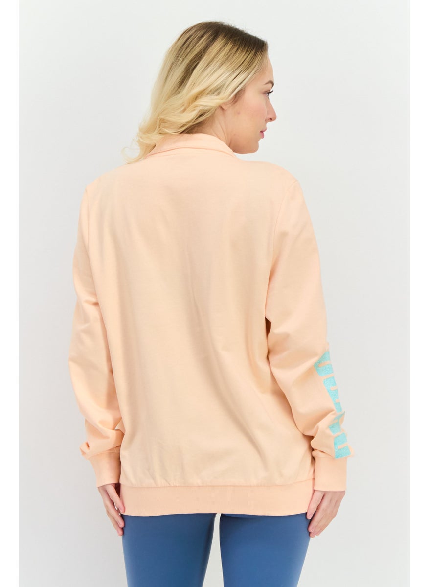 PUMA Women Regular Fit Long Sleeves Outdoor Jacket , Peach  - Image 3