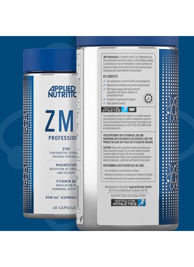 Applied Nutrition Applied Nutrition ZMA ZINC, MAGNESIUM & VITAMIN B6, 30S, 90 Caps  - Image 5