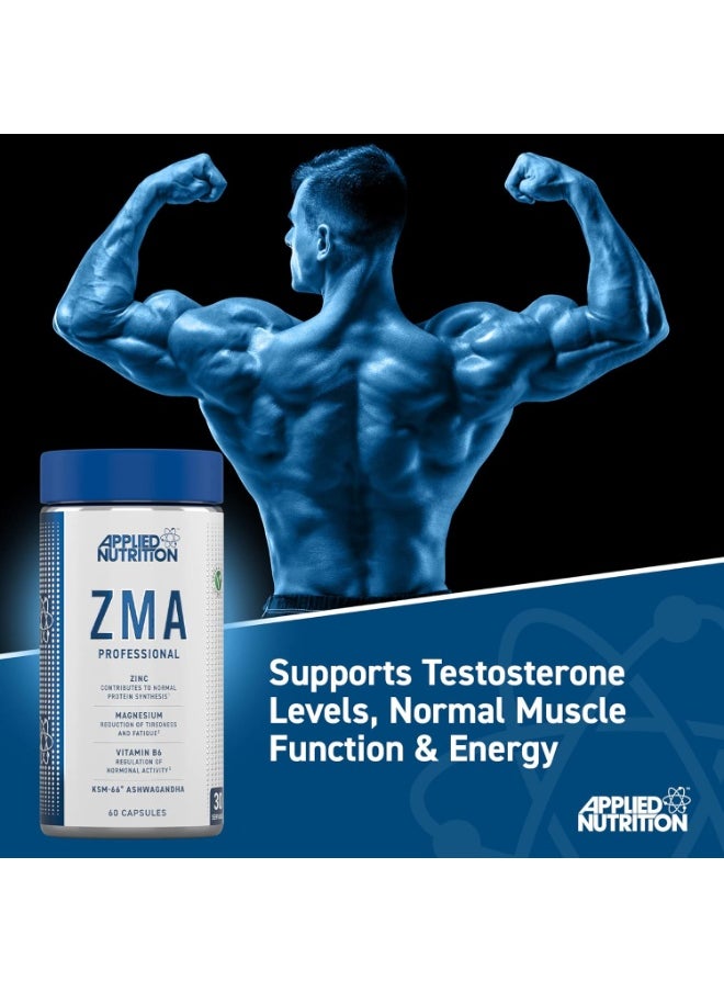 Applied Nutrition Applied Nutrition ZMA ZINC, MAGNESIUM & VITAMIN B6, 30S, 90 Caps  - Image 4
