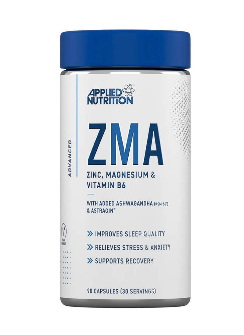 Applied Nutrition Applied Nutrition ZMA ZINC, MAGNESIUM & VITAMIN B6, 30S, 90 Caps  - Image 1