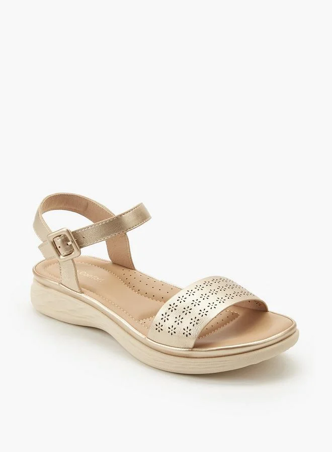 لو كونفورت Women Perforated Detail Sandals