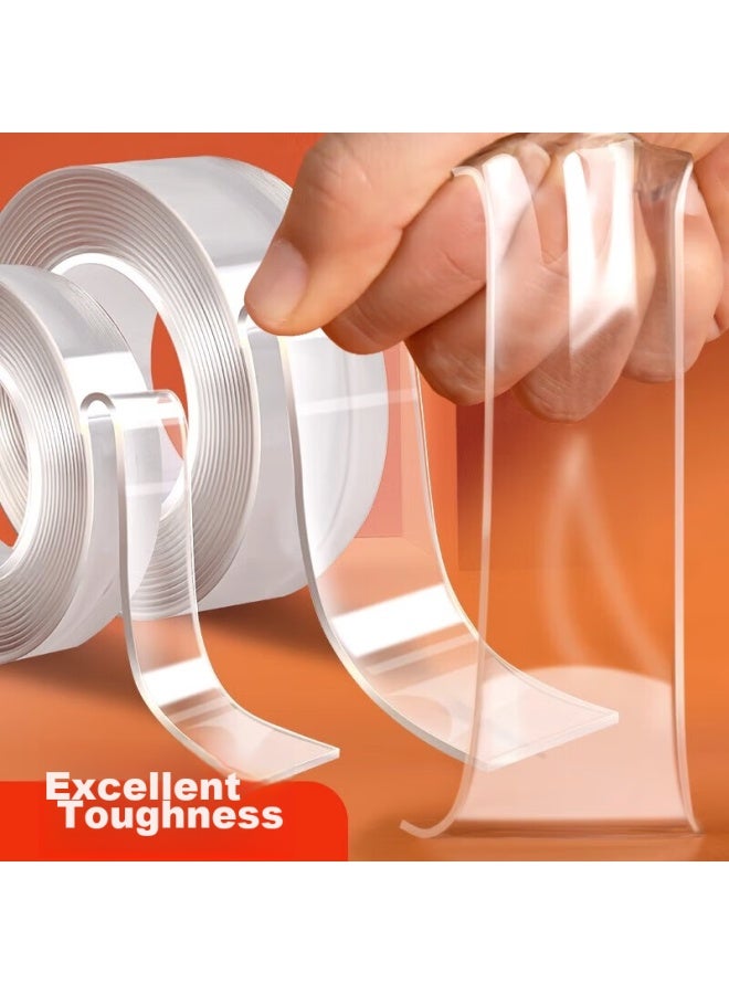 Four Seasons Nano Double-sided Tape, Strong Waterproof Adhesive, High Adhesion, Traceless, Powerful Double-sided Tape, Length 3m, Width 3cm, Thickness 1mm - Image 3