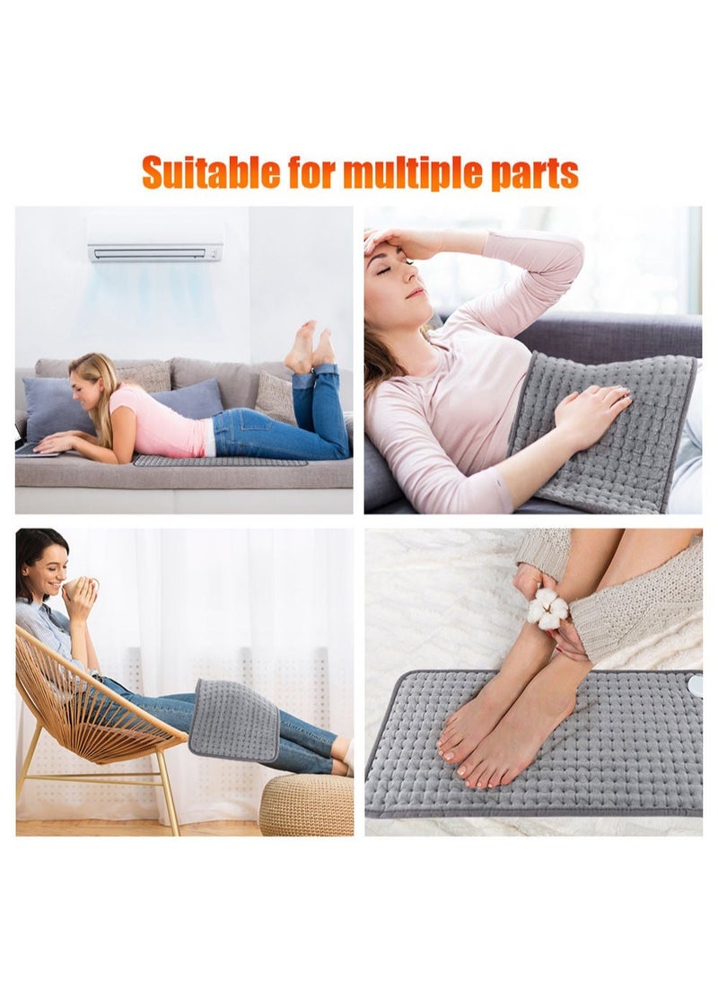 WINEENEE Electric Heating Pad for Back Neck Shoulder Pain Relief, Physiotherapy Heat Pad with 10 Temperature Settings & 4 Timer Modes, Auto Shut Off, Machine Washable - Muscle Cramps Relief for Women/Men, Ideal for Saudi Home Use  - Image 3