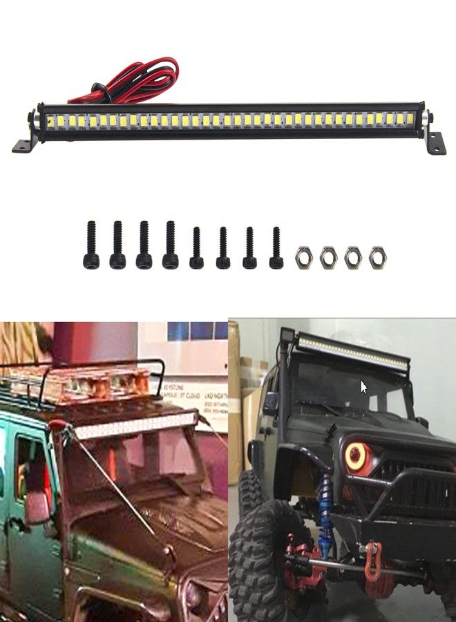 Vgoohobby 5.9" RC 36Led LED Light Bar Roof LED Lamp Body Shell Roof Light Compatible with Traxxas TRX-4 SCX10 90046 D90 SCX10 II CC01 Redcat Gen7 1/10 RC Crawler Car Truck (L Shape Bracket) - Image 1