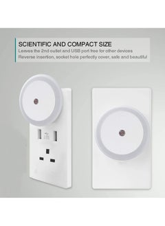 Alruht 2-Piece LED Night Light Plug in Wall with Smart Light Sensor, Good for Sleep, Children Light for Hallway, Toddler Beds, Stairs, Warm White  - Image 3