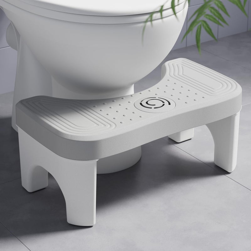Squatting Toilet Stool for Adults 7 Inch Poop Stool Squat Adult NonSlip Potty Stool for Pooping Portable Toilet Step Foot Rest for Bathroom