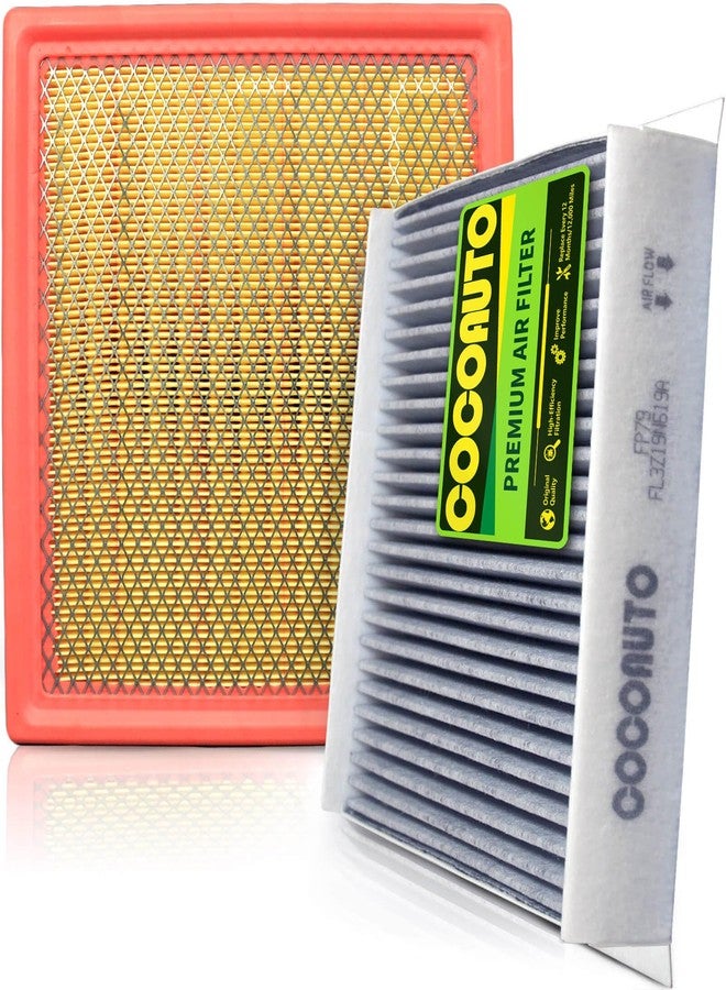 COCOAUTO Engine and Cabin Air Filter Set forFord F150(2015-2023), Ford Expedition Lincoln Navigator(2018-2024), Lobo(2016-2022), selected models Replace FL3Z19N619A FP79 FA1883 - Image 1
