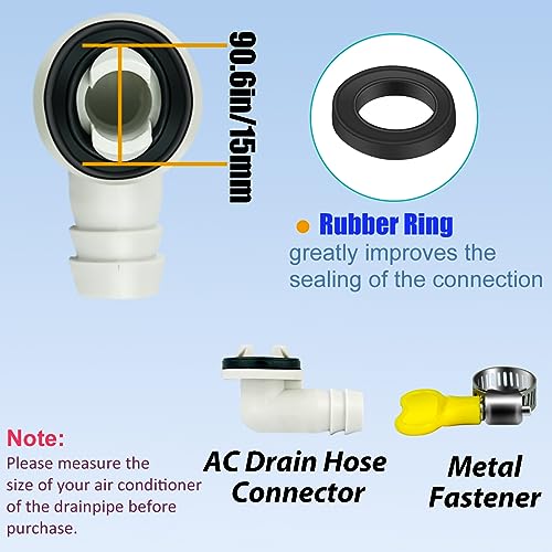DVECUE Air Conditioner Drain Hose Kit 10 Feet AC Drain Hose Replacement Leak Proof - Image 3