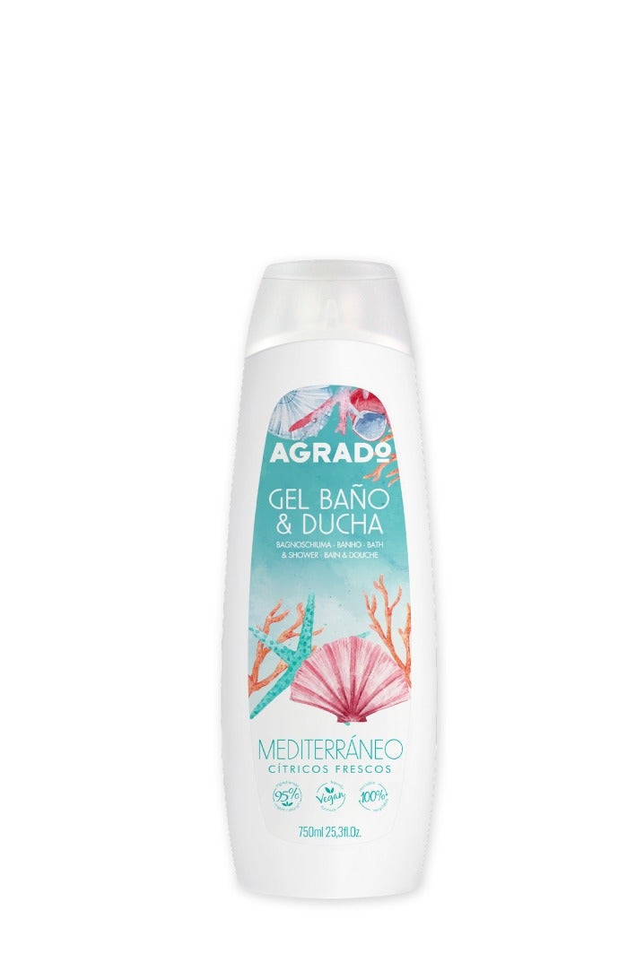 جل الاستحمام والحمام المتوسطي من اجرادو 750 مل