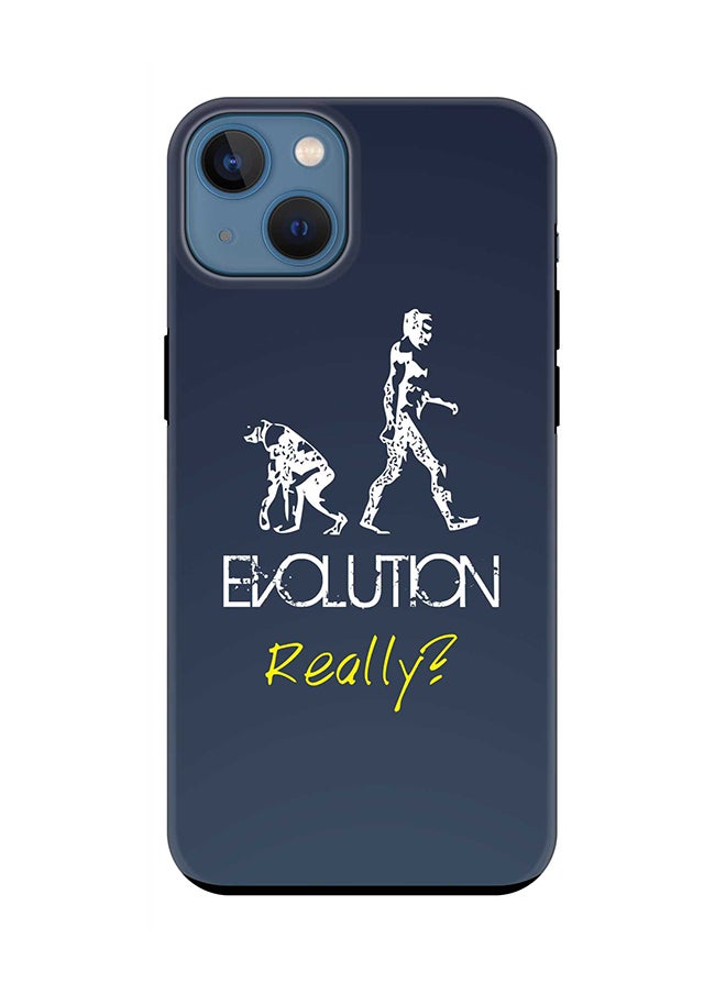 Stylizedd - Tough Pro Series Case for Apple iPhone 14 Plus Case Dual Layer hybrid PC & TPU Customized Mobile Cover Shield with inner TPU protection Matte Finish - Evolution Really (Grey) - Image 1
