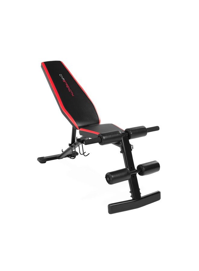 CAP Barbell FM-CS104B Cap Strength Utility Bench with Dumbbell Holders,Black/Red - Image 2