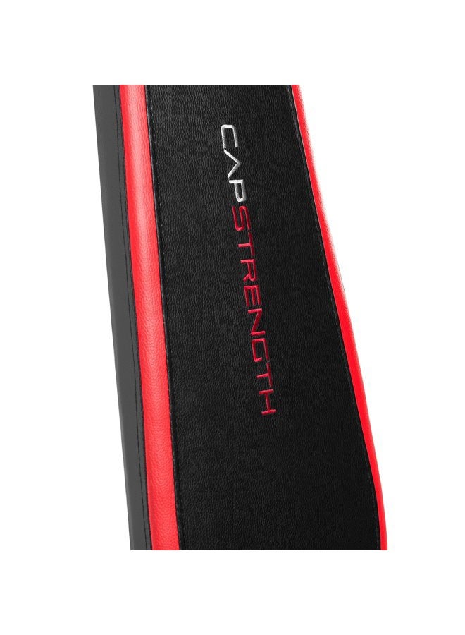 CAP Barbell FM-CS104B Cap Strength Utility Bench with Dumbbell Holders,Black/Red - Image 5