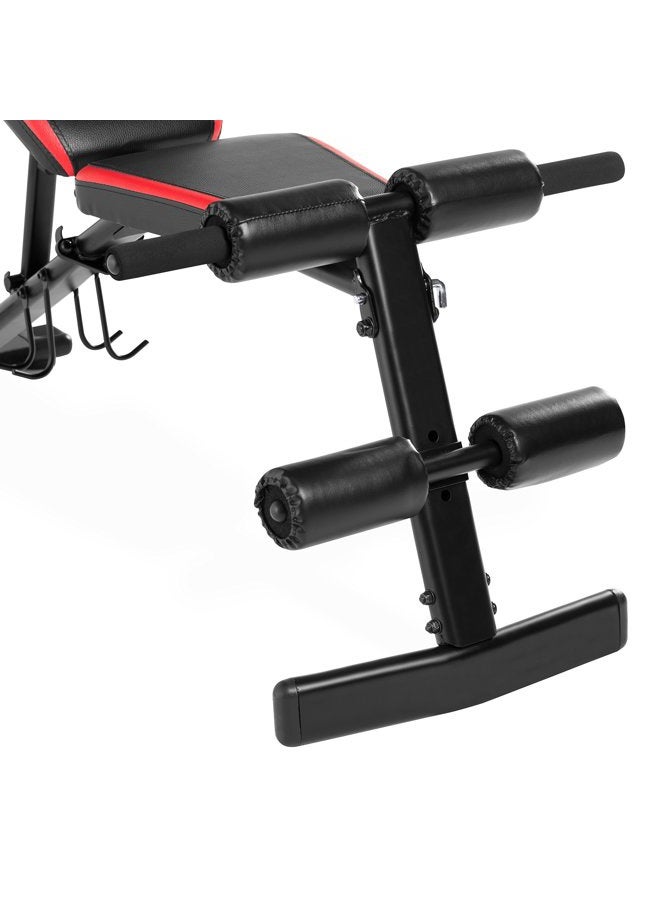 CAP Barbell FM-CS104B Cap Strength Utility Bench with Dumbbell Holders,Black/Red - Image 4