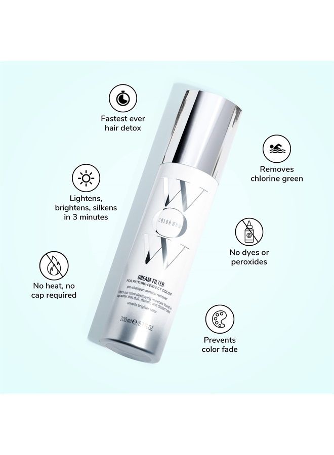 Color Wow Dream Filter Pre Shampoo Mineral Remover – Hard water hair treatment removes dulling, color distorting metals and buildup in 3 minutes for lighter, brighter, shinier color - Image 3