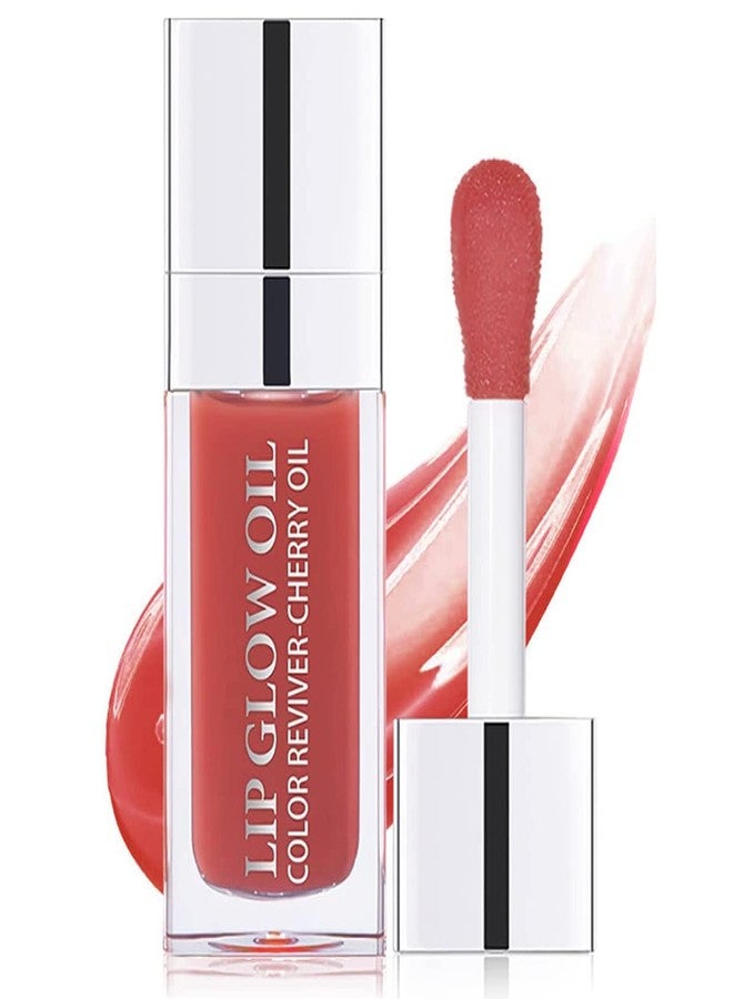 Alisesun Lip Oil Hydrating Tinted Lip Balm, Plump Lip Gloss Lip Care Transparent Toot Lip Oil Tinted (012# ROSEWOOD) - Image 1