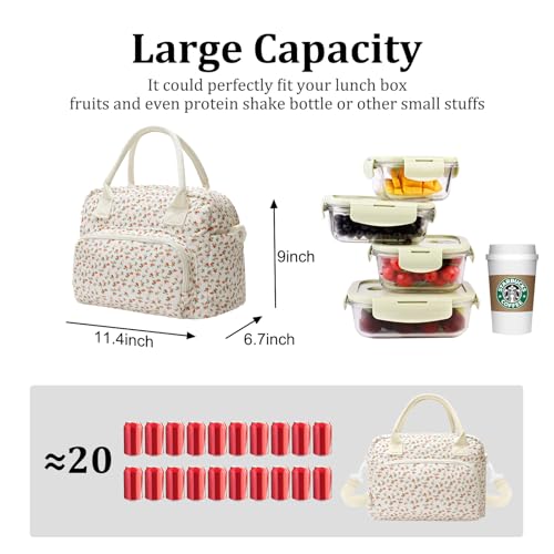 MEXS Insulated Lunch Bag for Women Men Large Reusable Lunch Box Adult Leakproof Portable Cooler Tote Bags for Work Picnic - Image 3