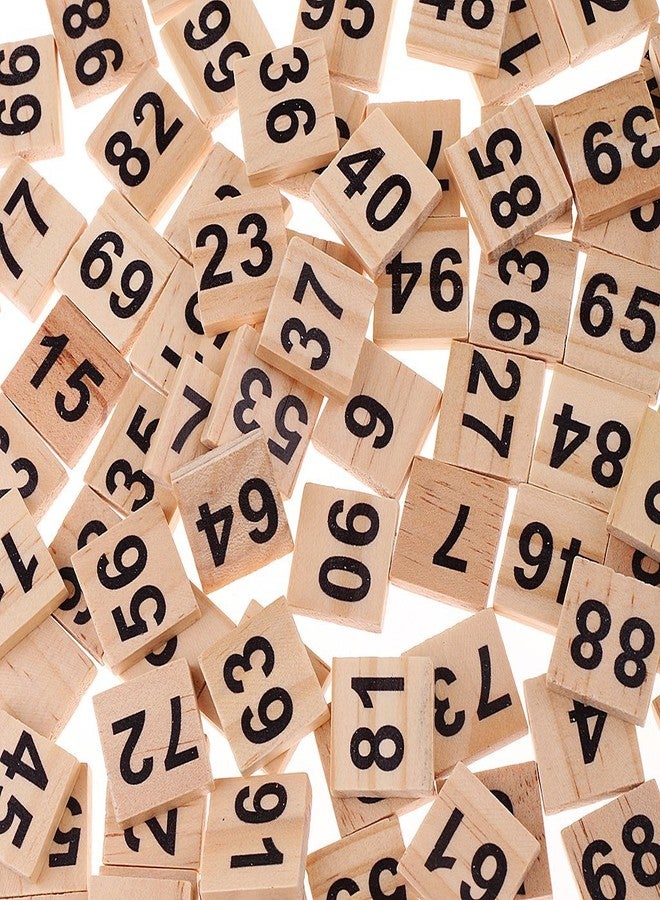KODORIA 100pcs 1-100 Wooden Number Tiles Number Cube Blocks for Wedding Party Decoration - Image 4