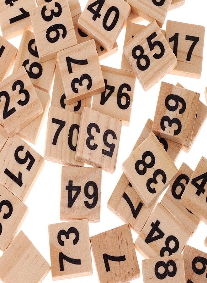 KODORIA 100pcs 1-100 Wooden Number Tiles Number Cube Blocks for Wedding Party Decoration - Image 5