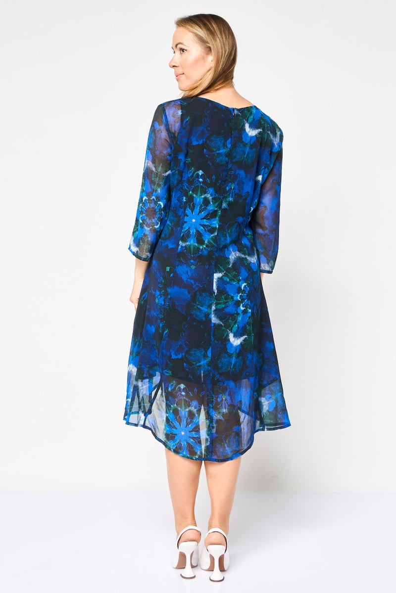 DESIGUAL Women Floral Print Midi Dress, Multicolor - Image 4