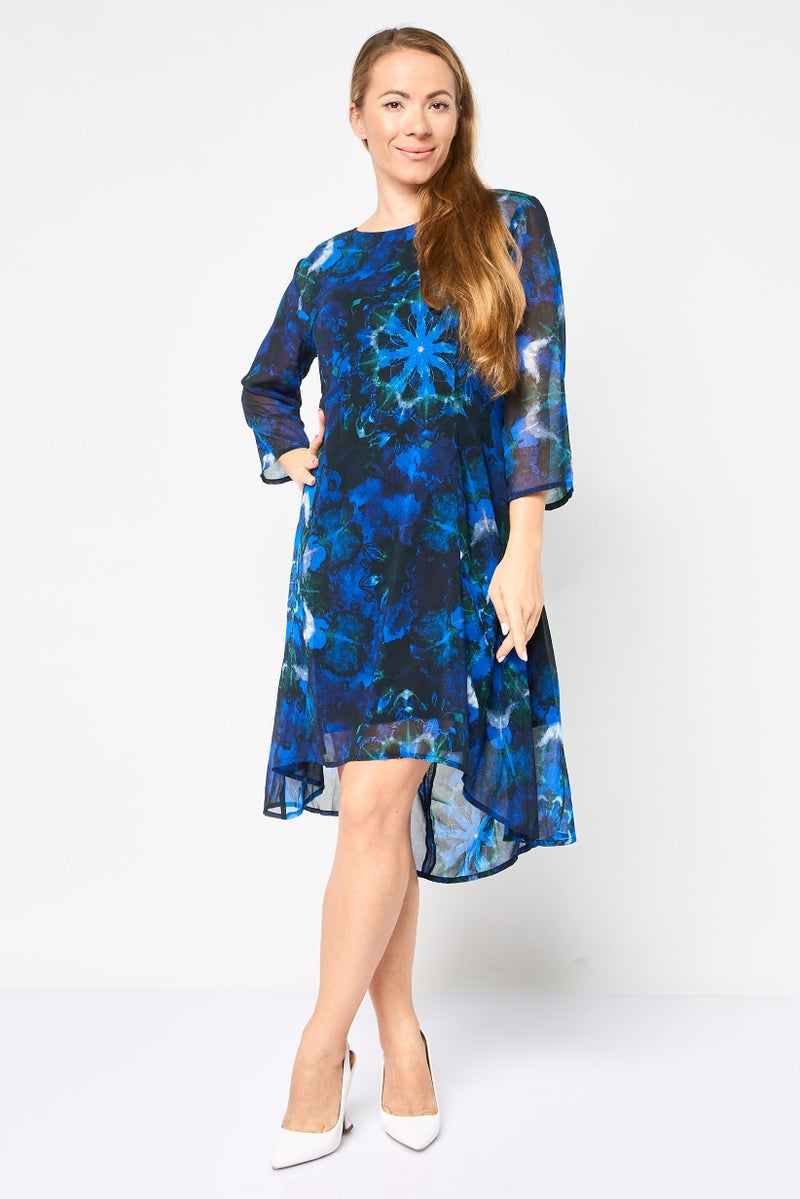 DESIGUAL Women Floral Print Midi Dress, Multicolor - Image 1