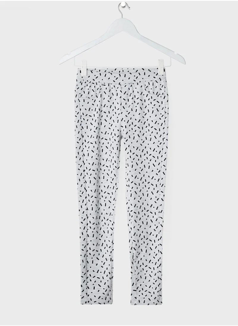 SMYK Kids Printed Skinny Leggings