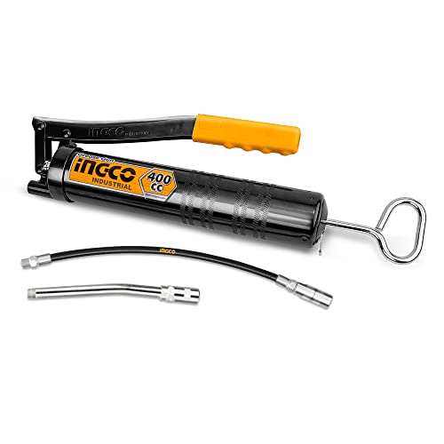 INGCO Grease Gun, Heavy Duty Pistol Grip Grease Gun with Hose, High Performance Grease Gun,Mini Gun Grease - Image 1