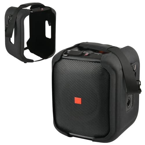 TXEsign Travel Carrying Strap Cover for JBL PartyBox Encore Essential Portable Party Speaker, Hard EVA Shell Two Sides Protective Case Speaker Cover with Shoulder Strap and Base Support Feet - Image 1