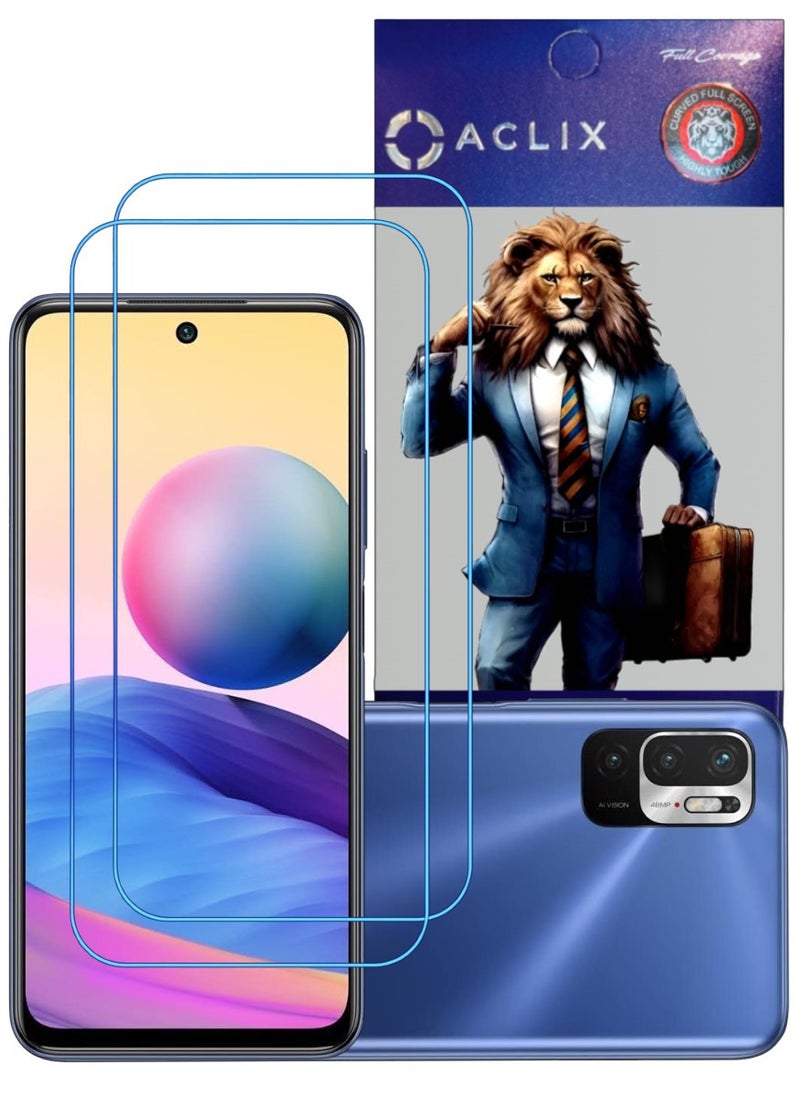 ACLIX 2 Pieces Antistatic ESD Dustproof Premium Quality High Definition Clear Tempered Glass Screen Protector Designed For Xiaomi Redmi Note 10 5G - Image 1