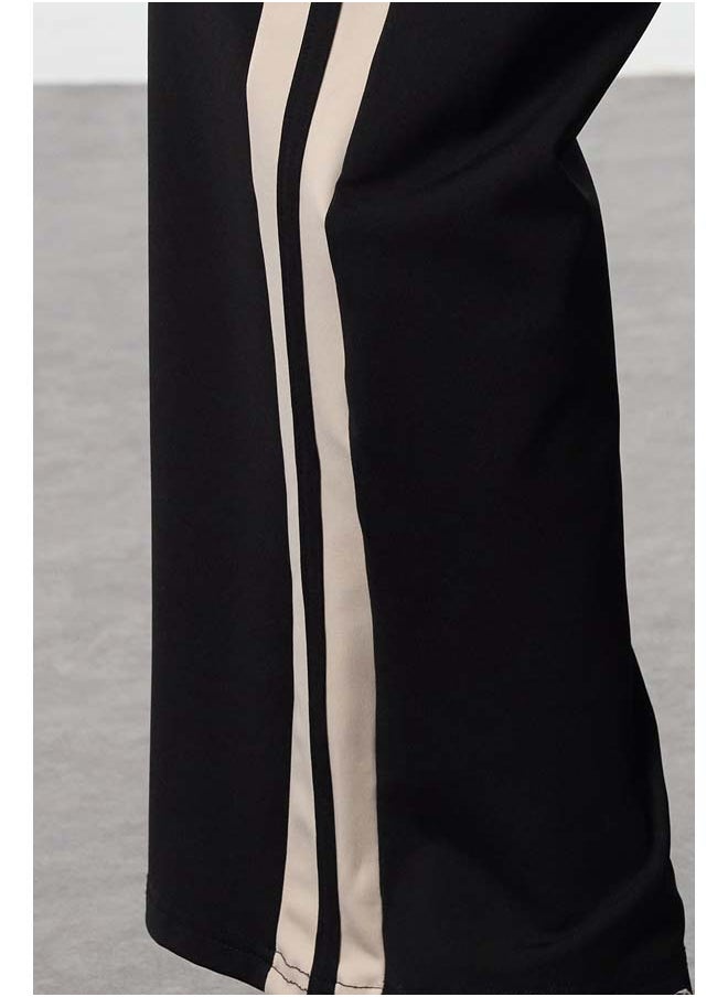 trendyol Winter Diver/Scuba Fabric Knitted Sports Sweatpants with Black Warm Underwears Thmaw25Ea00011  - Image 4