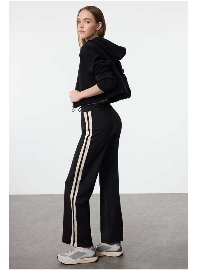 trendyol Winter Diver/Scuba Fabric Knitted Sports Sweatpants with Black Warm Underwears Thmaw25Ea00011  - Image 2