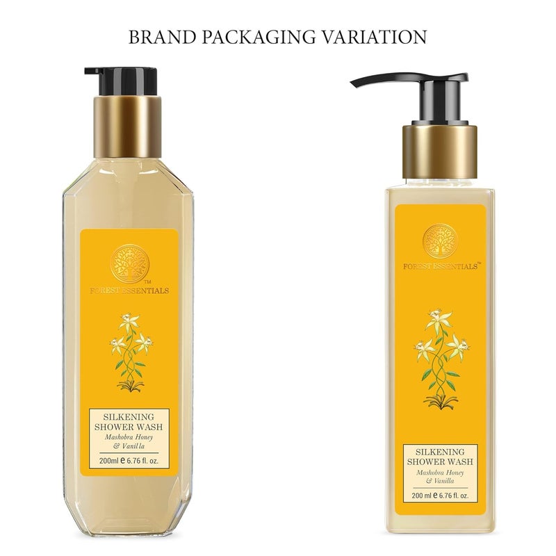 Forest Essentials Silkening Shower Wash Mashobra Honey  Vanilla - Image 5