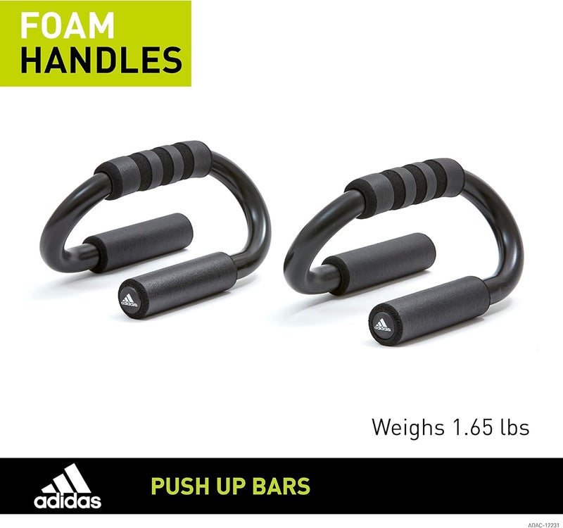Adidas Push Up Bars Sturdy Non-Slip Handles for Upper Body Strength & Core Stability - Image 4