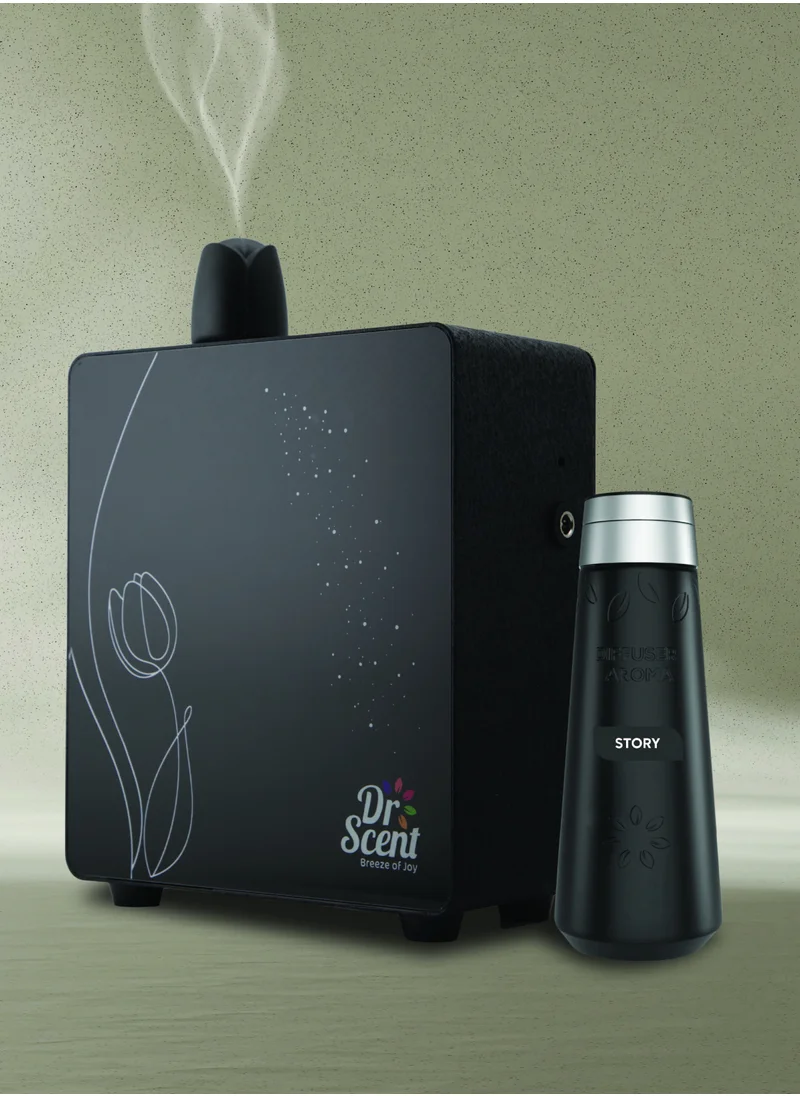 Dr Scent Diffuser Aroma Story : Captivating Blend of Bergamot, Lychee, and Lavender, with Rich Undertones of Agarwood, Caramel, and White Musk - A Fragrant Symphony of Exquisite Notes - 500ml