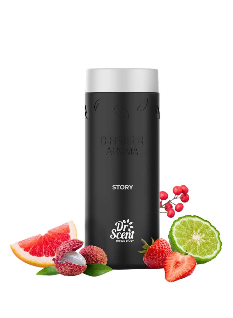 Dr Scent Diffuser Aroma Story : Captivating Blend of Bergamot, Lychee, and Lavender, with Rich Undertones of Agarwood, Caramel, and White Musk - A Fragrant Symphony of Exquisite Notes - 500ml - Image 1