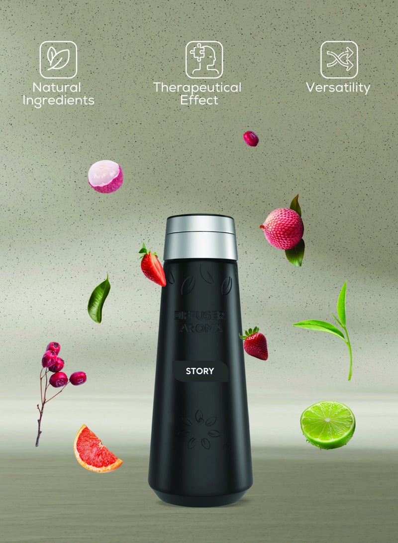 Dr Scent Diffuser Aroma Story : Captivating Blend of Bergamot, Lychee, and Lavender, with Rich Undertones of Agarwood, Caramel, and White Musk - A Fragrant Symphony of Exquisite Notes - 500ml - Image 3