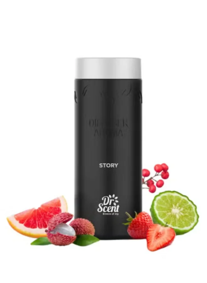 Dr Scent Diffuser Aroma Story : Captivating Blend of Bergamot, Lychee, and Lavender, with Rich Undertones of Agarwood, Caramel, and White Musk - A Fragrant Symphony of Exquisite Notes - 500ml