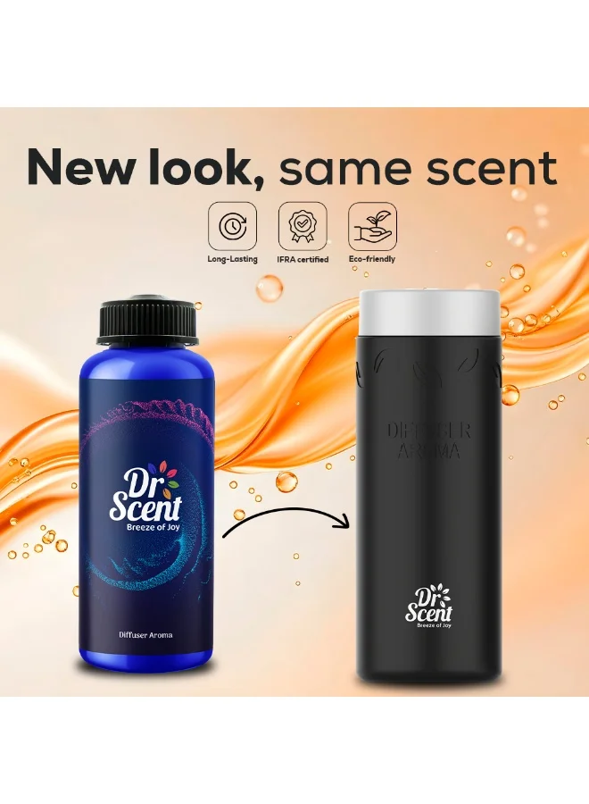 Dr Scent Diffuser Aroma Story : Captivating Blend of Bergamot, Lychee, and Lavender, with Rich Undertones of Agarwood, Caramel, and White Musk - A Fragrant Symphony of Exquisite Notes - 500ml