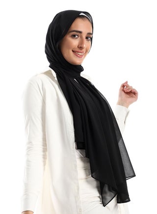 Plain crepe chiffon veil - black - pzsku/ZB4DB6B55AFD283210908Z/45/_/1671469109/a89ba1a3-5690-4de1-bdaa-a0a79d26702f