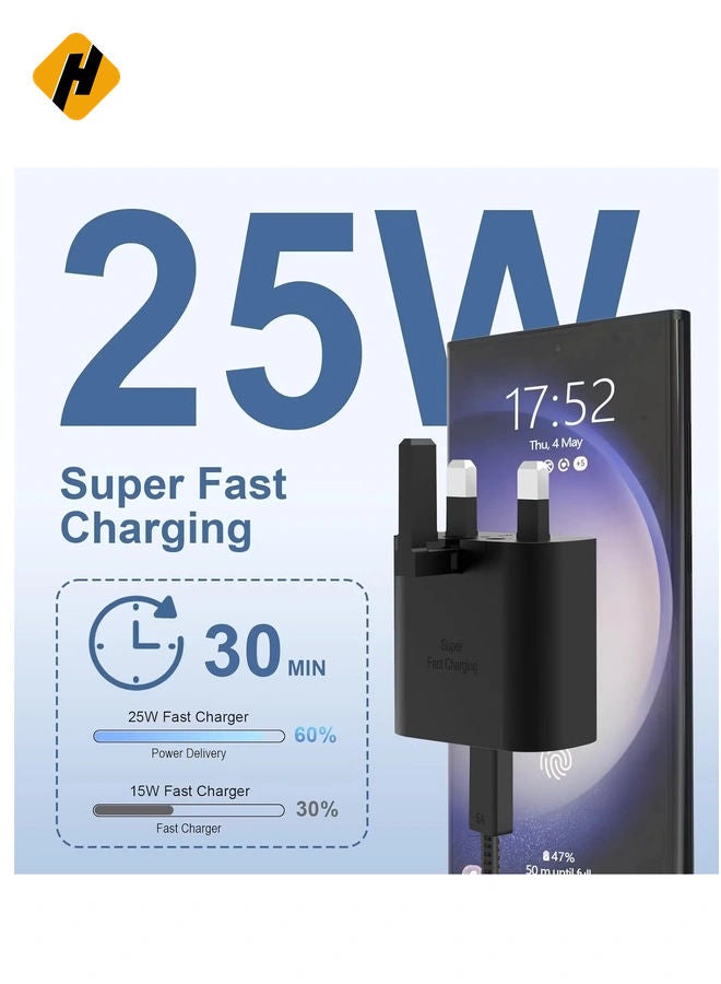 HuHa 25W Super Fast Charger for Samsung, Gcstnn PPS PD3.0 USB-C Charger for Samsung Galaxy S23 Ultra S23+ S23 S22 Ultra S21+ A53 5G A54 Z Fold - Image 2