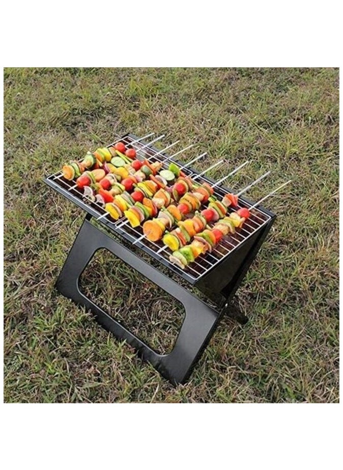 AtrauX Atraux Notebook Charcoal Grill, Folding X Type Portable Barbecue Grill With Accessories  - Image 5