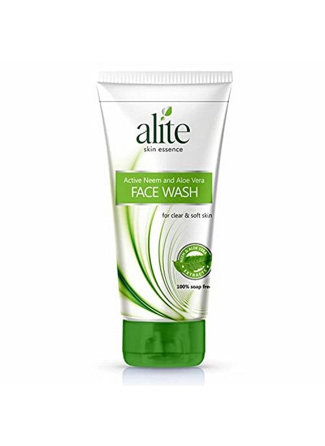 alite - Active Neem And Aloevera Face Wash Combo Pack Of 3 Soap Free ;; Enriched With Vitamin E ;; Neem And Aloe Vera Extract ;; Gentle On Skin ;; Helps To Make Skin Soft Glowing & Nourished 70G Each (Unisex) - Image 1