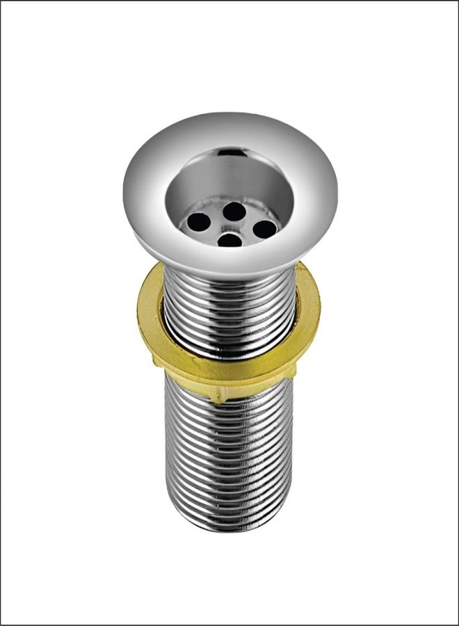 Sanjay Chilly Stainless Steel Waste Coupling Full Thread for Washbasin Kitchen Sink Drain Strainer Quick Silver (Waste Coupling Full Thread 9 Inch) - Image 1