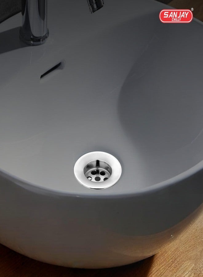 Sanjay Chilly Stainless Steel Waste Coupling Full Thread for Washbasin Kitchen Sink Drain Strainer Quick Silver (Waste Coupling Full Thread 9 Inch) - Image 3