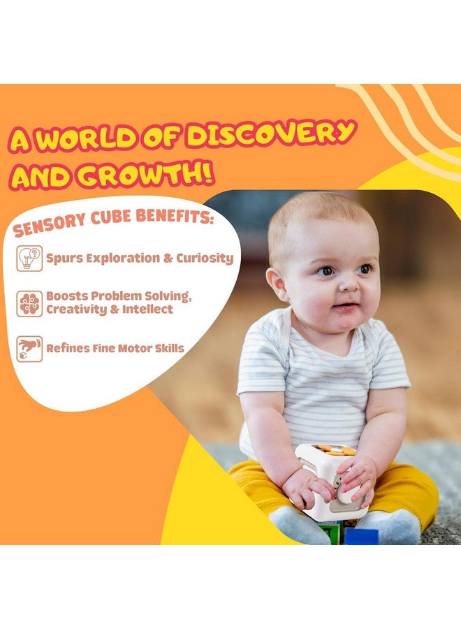 Brand Conquer Montessori Busy Cube For Toddlers 1-3,Car Travel Toys Busy Board Activity Cube,Learning Stocking Stuffers Educational Birthday Gifts Sensory Baby 12-18 Months (Fan Learning 6 In 1 Cube) - Image 1