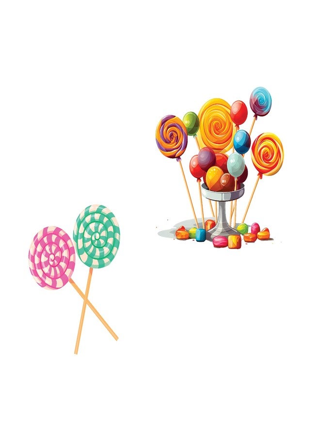 PrettyurParty PRETTY UR PARTY Candy Land Theme Paper Cutouts for Birthday Parties, Candyland Supplies décor, Candy Theme Birthday Decoration, Cutouts for Classroom, Bedroom –Multicolour (10 pcs) - Image 5