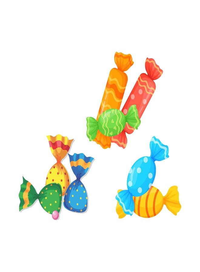 PrettyurParty PRETTY UR PARTY Candy Land Theme Paper Cutouts for Birthday Parties, Candyland Supplies décor, Candy Theme Birthday Decoration, Cutouts for Classroom, Bedroom –Multicolour (10 pcs) - Image 3