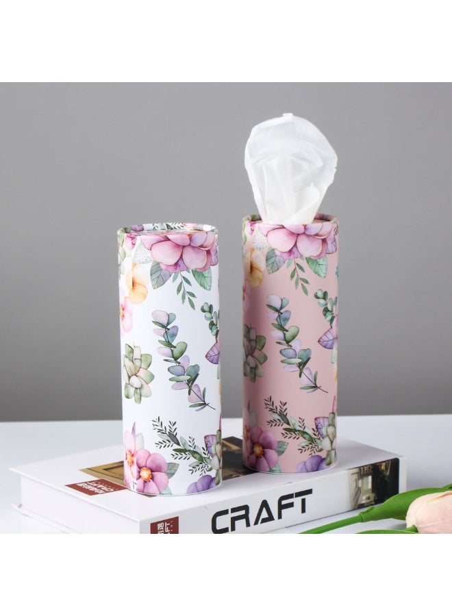 Halamodo Car Tissues Holder 4 Pack with Facial Tissues Travel Tissue Tubes Box Container Fit for Car Cup Holder Car Tissues Cylinder - Image 4